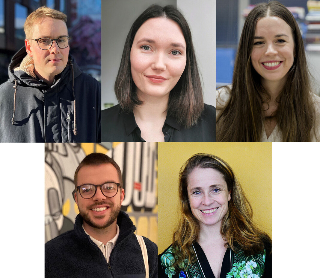 Fra venstre Øyvind Aukrust, Andrea Ånestad, Camilla Heiervang, Fredrik Borchrevink Lange og Camilla Mellemstrand. Fra venstre Øyvind Aukrust, Andrea Ånestad, Camilla Heiervang, Fredrik Borchrevink Lange og Camilla Mellemstrand.