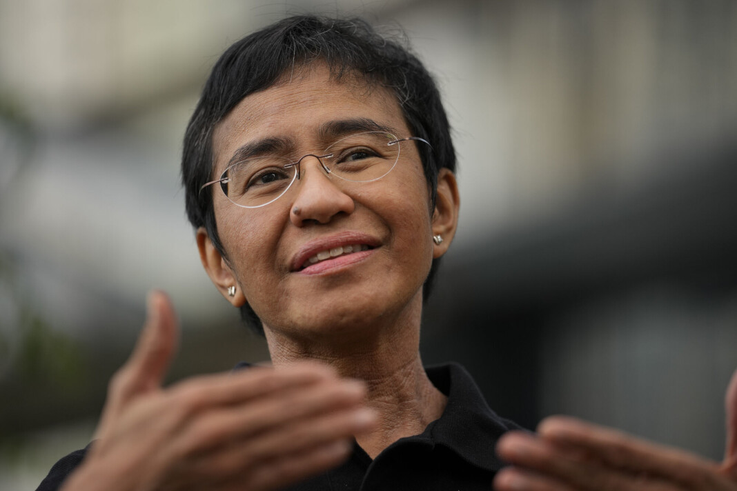 Journalist og sjefredaktør av den filippinske nettavisen Rappler, Maria Ressa, ble tildelt Nobels fredspris i 2021. Journalist og sjefredaktør av den filippinske nettavisen Rappler, Maria Ressa, ble tildelt Nobels fredspris i 2021.