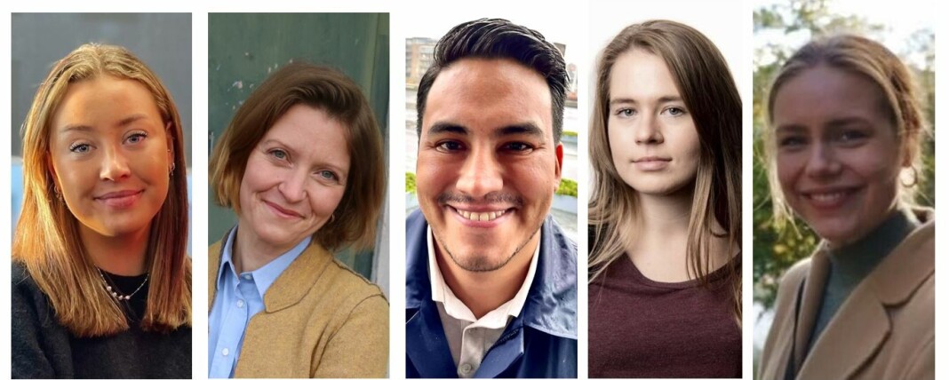 Nye i Dagbladet: Kaja Nustad Haugen, Camilla Berg Hansen, Erik Sergio Auklend, Nora Charlotte Lindtner og Maria Sirevåg Wilhelmsen. Nye i Dagbladet: Kaja Nustad Haugen, Camilla Berg Hansen, Erik Sergio Auklend, Nora Charlotte Lindtner og Maria Sirevåg Wilhelmsen.