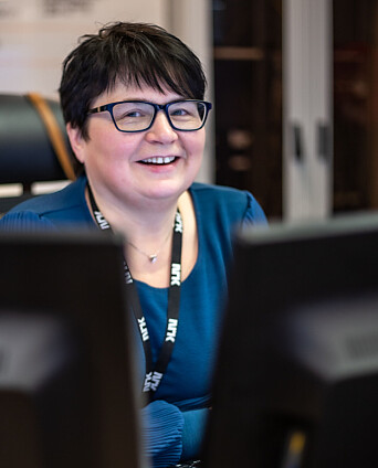 Redaksjonsleder Sara Bakke synes det er gøy å være til stede under Helgemorgen-sending. Redaksjonsleder Sara Bakke synes det er gøy å være til stede under Helgemorgen-sending.