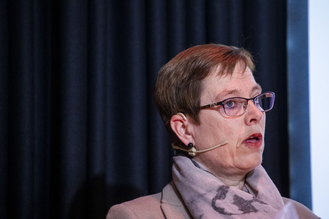 Medietilsynet legger onsdag fram ny rapport om mediestøtte. Her ved direktør Mari Velsand. Medietilsynet legger onsdag fram ny rapport om mediestøtte. Her ved direktør Mari Velsand.