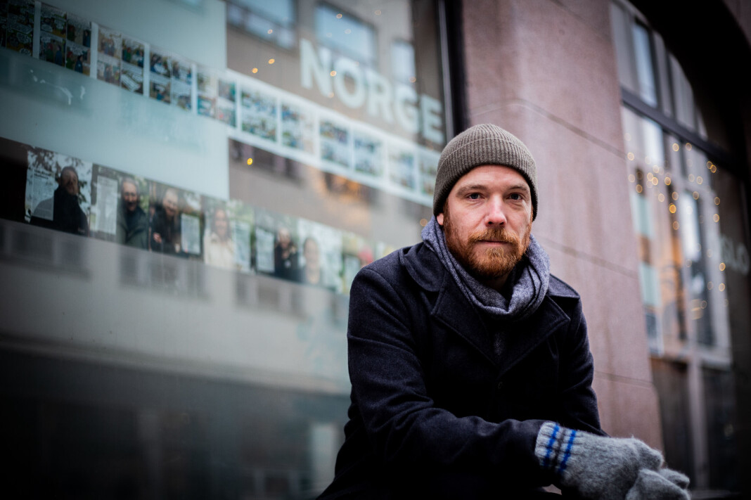 Redaktør Erlend Dahlhaug Paxal er bekymret for fremtiden til Erlik og gatemagasinets selgere. Redaktør Erlend Dahlhaug Paxal er bekymret for fremtiden til Erlik og gatemagasinets selgere.