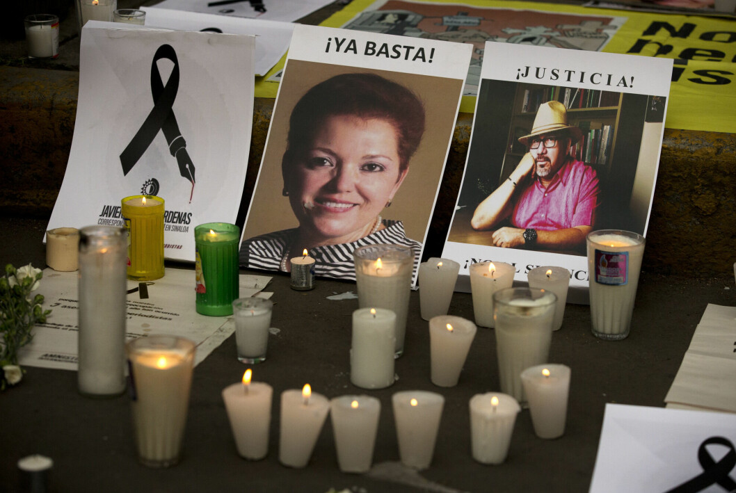 De to gravejournalistene Miroslava Breach og Javier Valdez ble drept i Mexico i 2017. De siste tre årene er 47 journalister drept i landet.