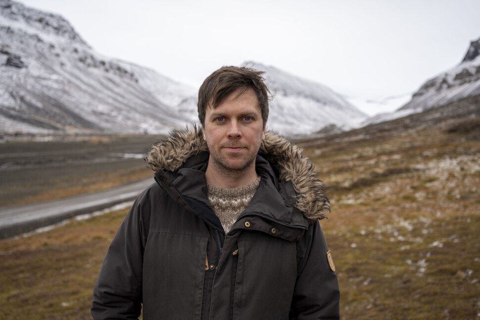Amund Trellevik avfotografert på Svalbard. Amund Trellevik avfotografert på Svalbard.