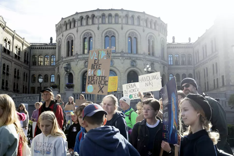 Mediehuset Transit Media lanserer nå debattplattformen Miljødebatt.no. Målet er å samle flere sider av debatten på samme sted. Bildet er fra klimastreiken i Oslo i 2019.
