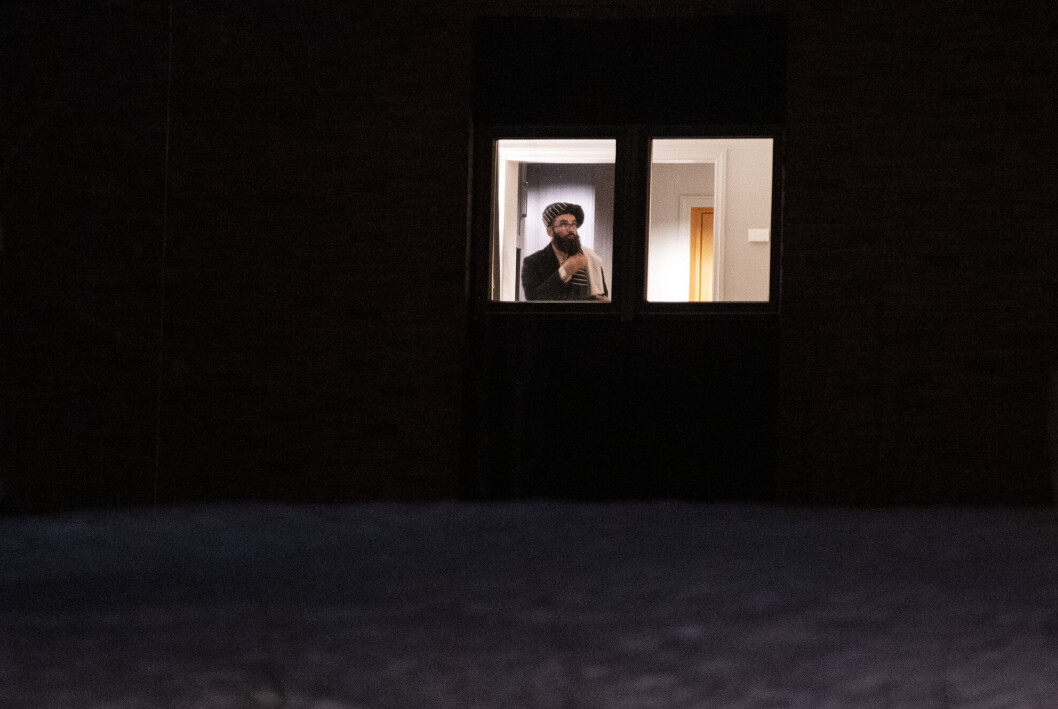 Anas Haqqani (bildet) er en av representantene fra Taliban som ankom Norge lørdag. Anas Haqqani (bildet) er en av representantene fra Taliban som ankom Norge lørdag.