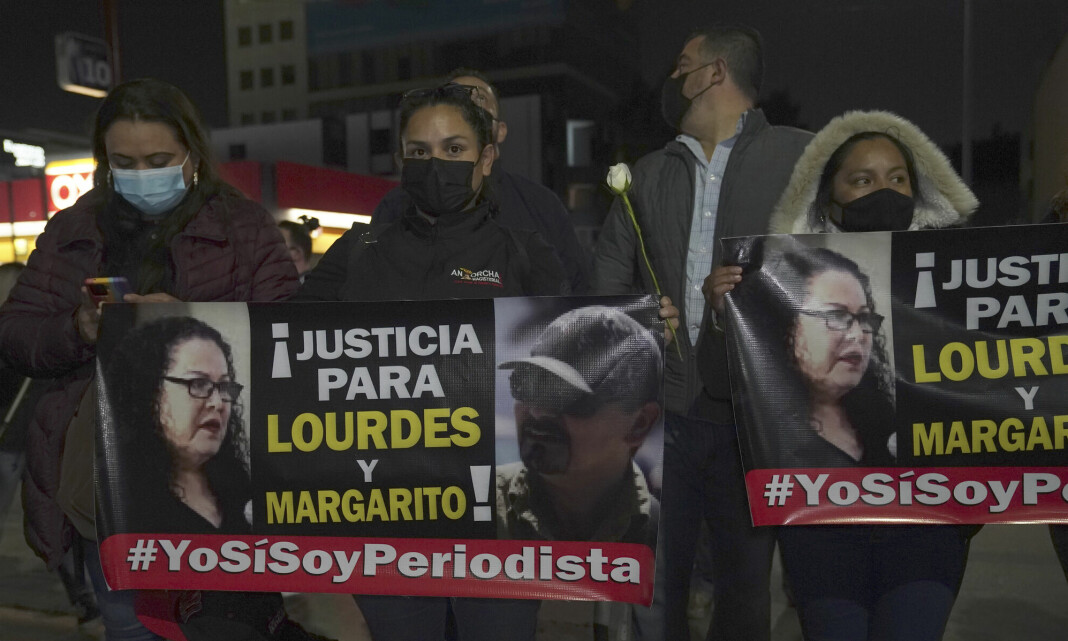 Demonstrasjoner etter journalistdrap i Mexico
