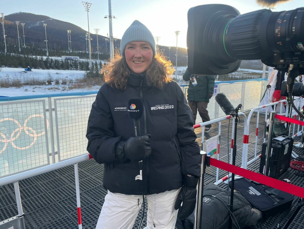Caroline Simonsen rapporterer fra langrennssporet under OL i Beijing.
