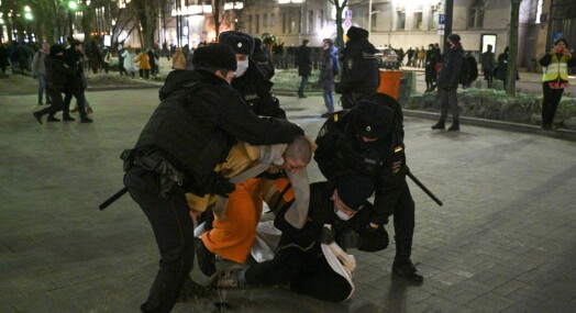 Europeiske korrespondenter arrestert under protest i Moskva