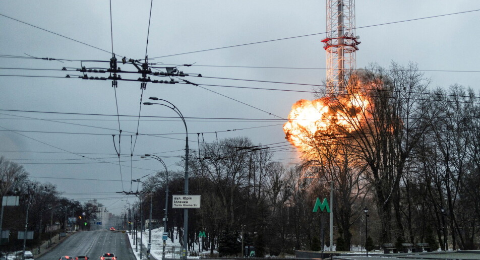 Ukrainsk fotojournalist drept da Russland bombet TV-tårn