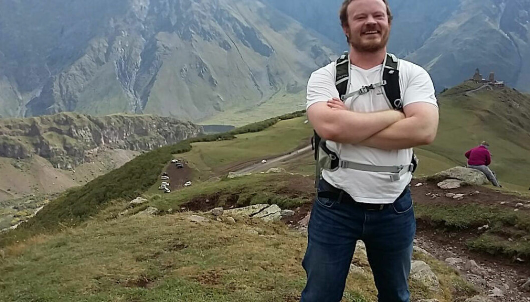 Torbjørn Monsen på fjelltur i Georgia.