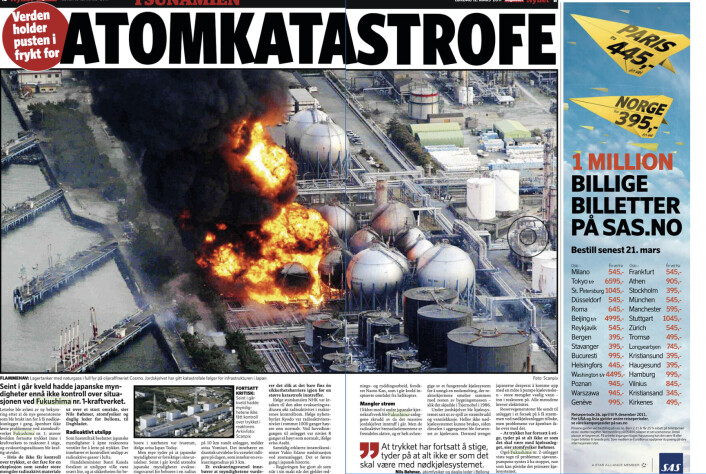 Dagbladet 12. mars 2011. Dagbladet 12. mars 2011.