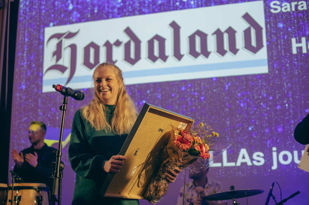 Sara Finne fra Avisa Hordaland mottok LLAs journalistpris. Sara Finne fra Avisa Hordaland mottok LLAs journalistpris.