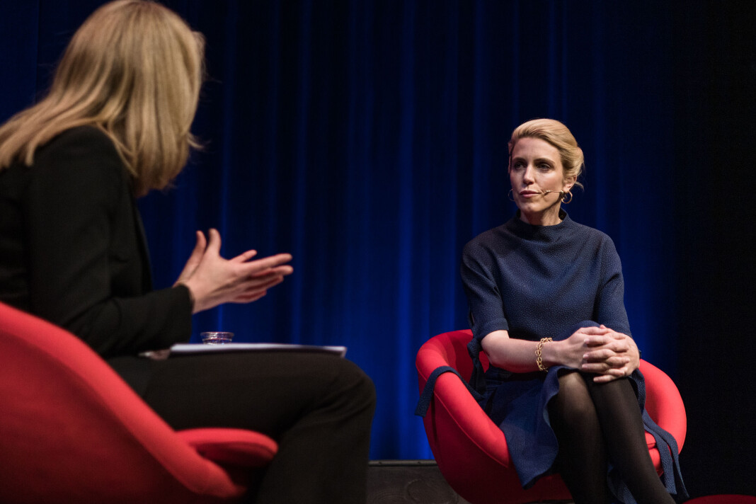 CNNs Clarissa Ward i samtale med NRKs Hege Moe Eriksen under Skup 2022. CNNs Clarissa Ward i samtale med NRKs Hege Moe Eriksen under Skup 2022.