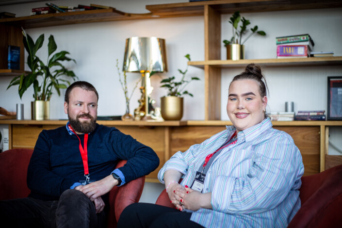 Magnus Aamo Holte og Emilie Zeiner Sending Larsen møttes både fysisk og digitalt gjennom skoleåret. Magnus Aamo Holte og Emilie Zeiner Sending Larsen møttes både fysisk og digitalt gjennom skoleåret.