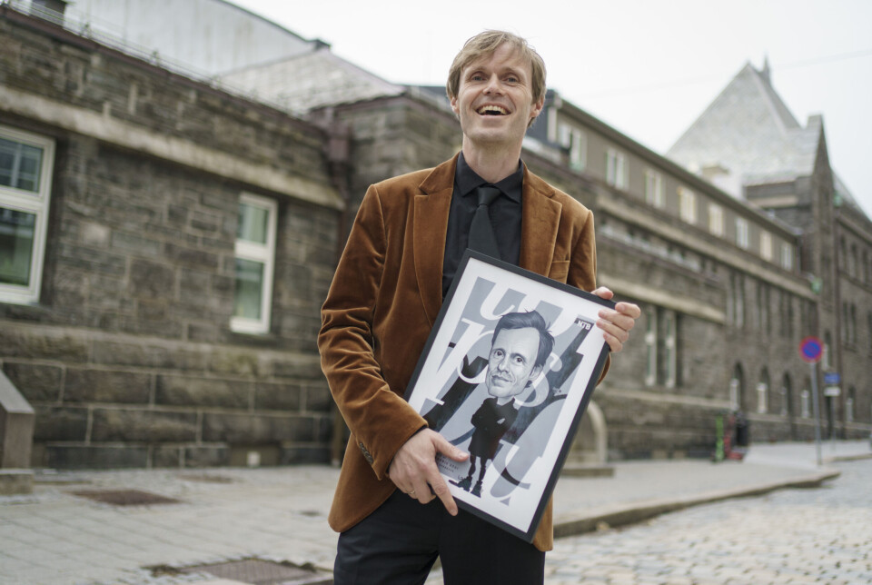 – Å bli sett og verdsatt av en så kompetent jury til en så høythengende pris betyr svært mye, sier vinneren av NTBs språkpris Njord V. Svendsen, journalist i Khrono. – Å bli sett og verdsatt av en så kompetent jury til en så høythengende pris betyr svært mye, sier vinneren av NTBs språkpris Njord V. Svendsen, journalist i Khrono.