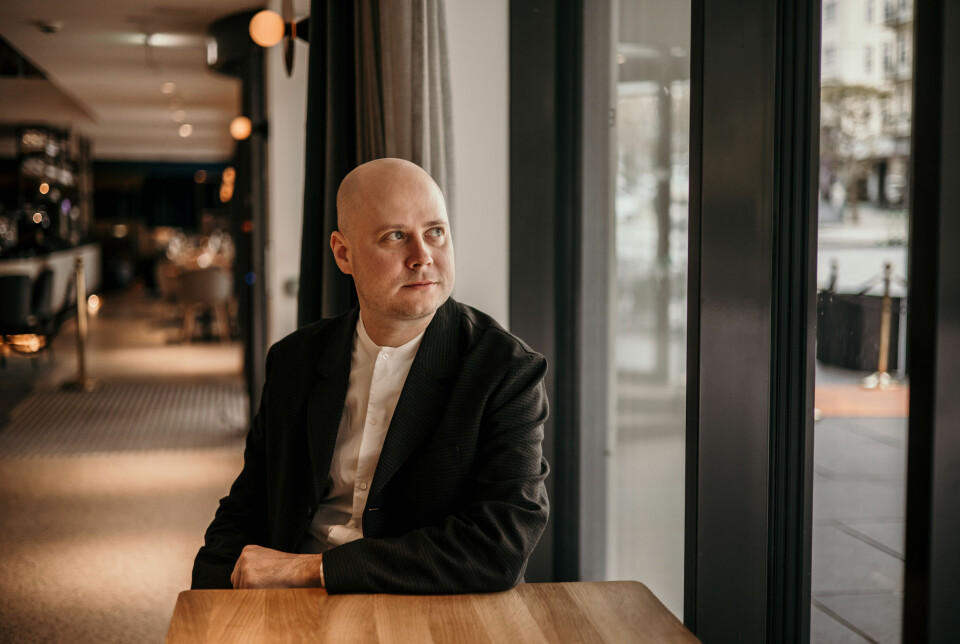 Meduza-redaktør Ivan Kolpakov på konferansen Medieleder 2022 i Bergen.