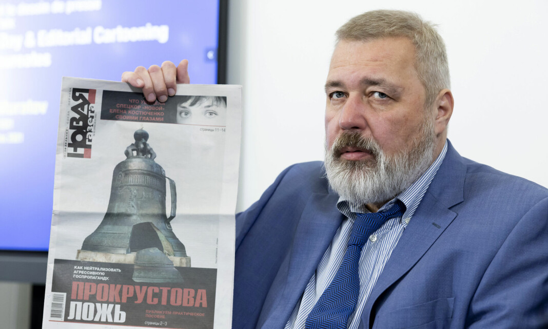 Første papirutgave av Novaja Gazeta utgitt utenfor Russland