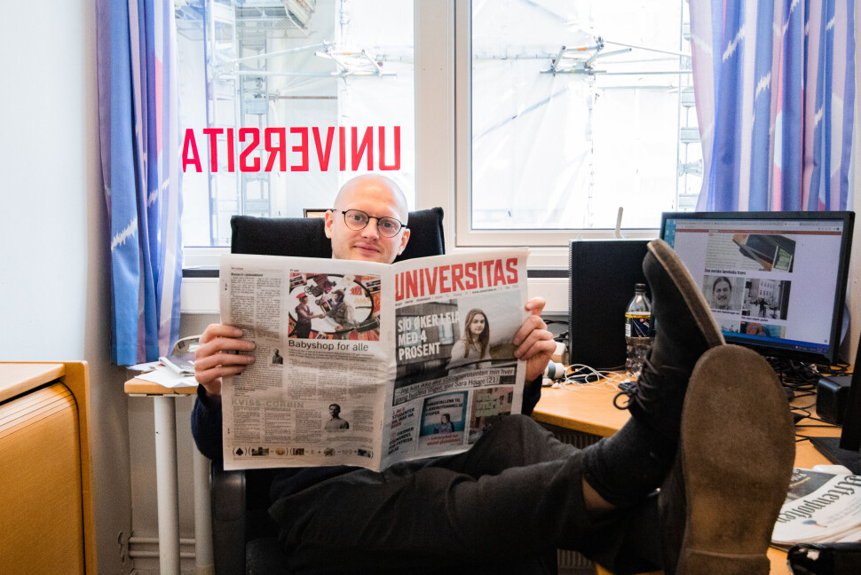 Endre Ugelstad Aas er ansvarlig redaktør for studentavisa i Oslo, Universitas. Endre Ugelstad Aas er ansvarlig redaktør for studentavisa i Oslo, Universitas.