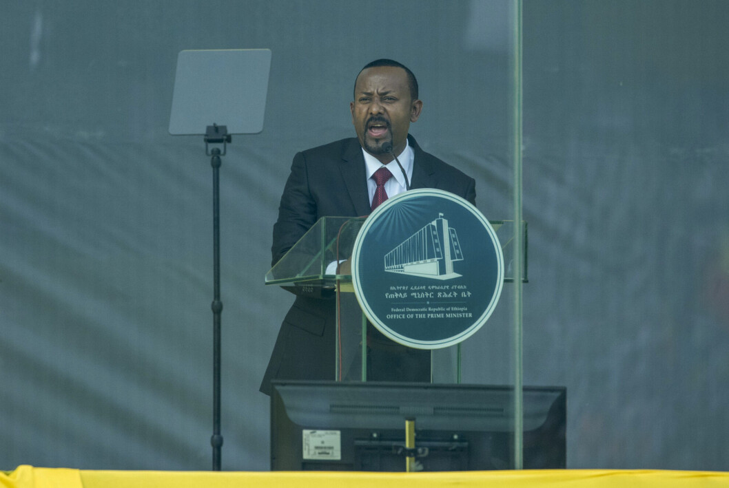 Totalt skal 4.000 personer ha blitt arrestert, blant disse også flere journalister som er kritiske til statsminister Abiy Ahmed (bildet). Totalt skal 4.000 personer ha blitt arrestert, blant disse også flere journalister som er kritiske til statsminister Abiy Ahmed (bildet).