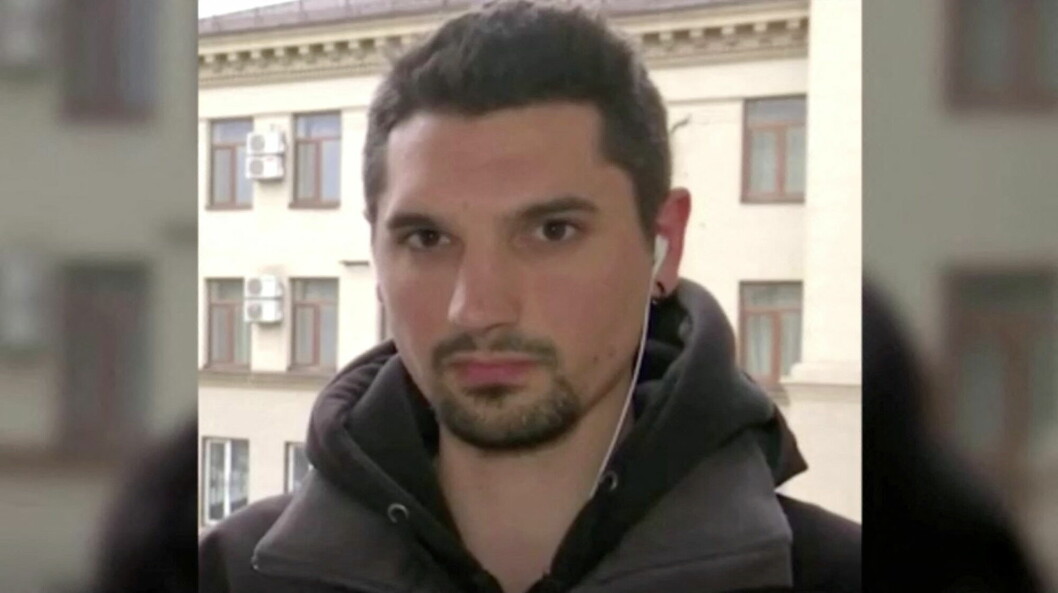 Journalist Frederic Leclerc-Imhoff, som ble drept i Ukraina mandag, på et bilde offentliggjort av TV-stasjonen BFM TV.