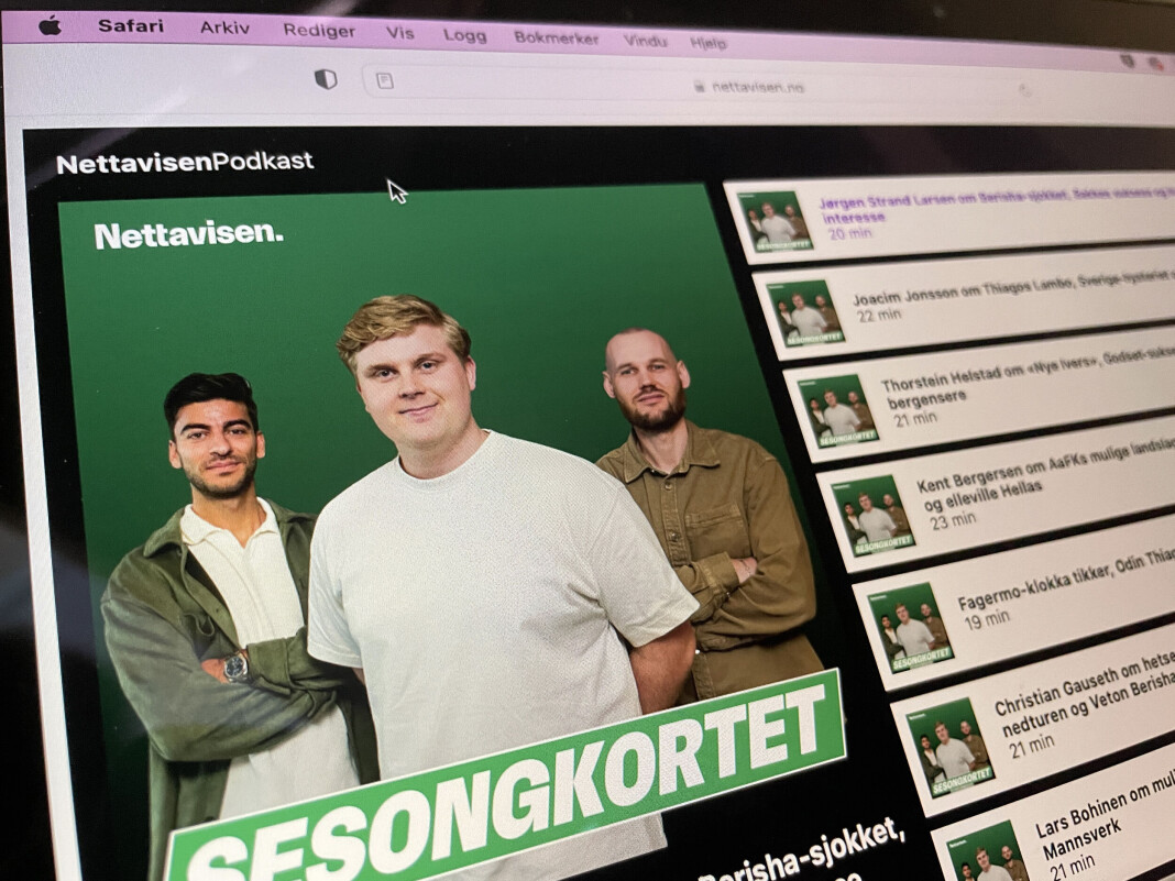 Nettavisens podkast Sesongkortet fløy høyt på Podtoppen. Nå peker Podtoppen på en mulig feil bak tallene. Nettavisens podkast Sesongkortet fløy høyt på Podtoppen. Nå peker Podtoppen på en mulig feil bak tallene.