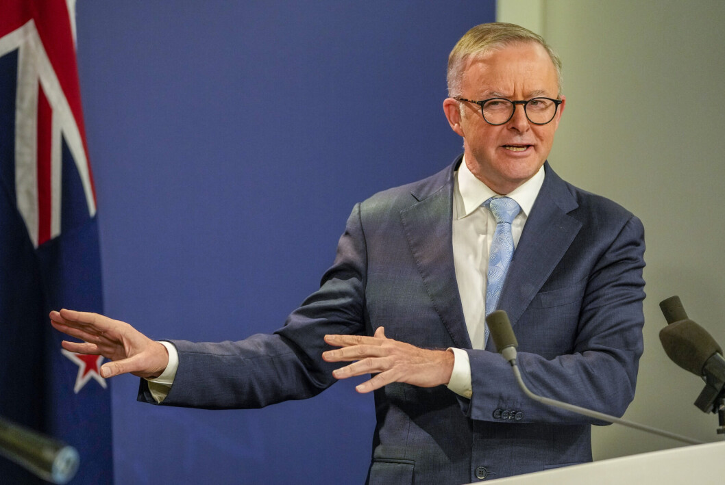 Australias nye statsminister Anthony Albanese avviste på en pressekonferanse mandag offentlig å be USA droppe anklagene mot Julian Assange. Australias nye statsminister Anthony Albanese avviste på en pressekonferanse mandag offentlig å be USA droppe anklagene mot Julian Assange.