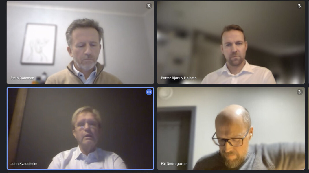 Da Amedia ble rammet av hackere i romjula 2021 holdt Stein Damman, Petter Bjørkly Høiseth, John Kvadsheim og Pål Nedregrotten digital pressebrief. Et halvt år senere deler konsernet mer informasjon. Da Amedia ble rammet av hackere i romjula 2021 holdt Stein Damman, Petter Bjørkly Høiseth, John Kvadsheim og Pål Nedregrotten digital pressebrief. Et halvt år senere deler konsernet mer informasjon.