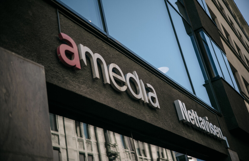 En lang rekke Amedia-aviser lå nede mandag.