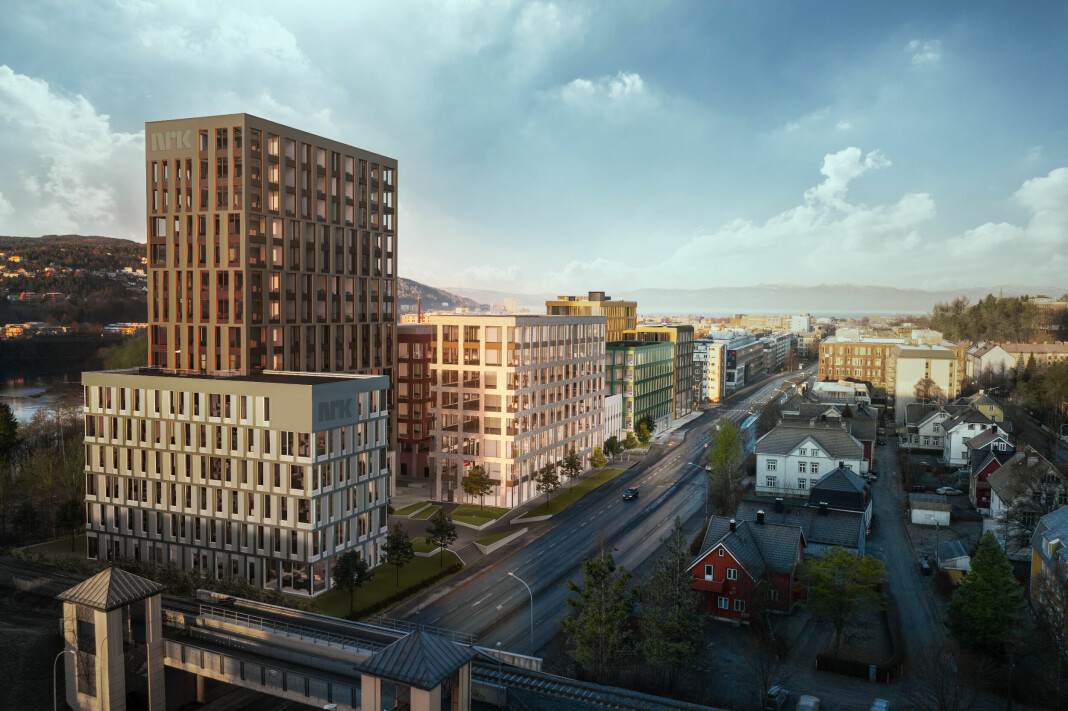 NRK inngår intensjonsavtale for nytt mediehus i Trondheim. Slik vil det se ut.