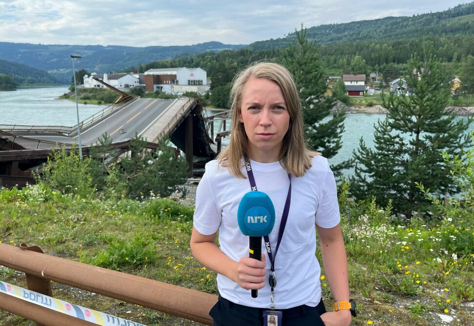 NRK-journalist Line Fosser Vogt måtte raskt i ilden etter ferien