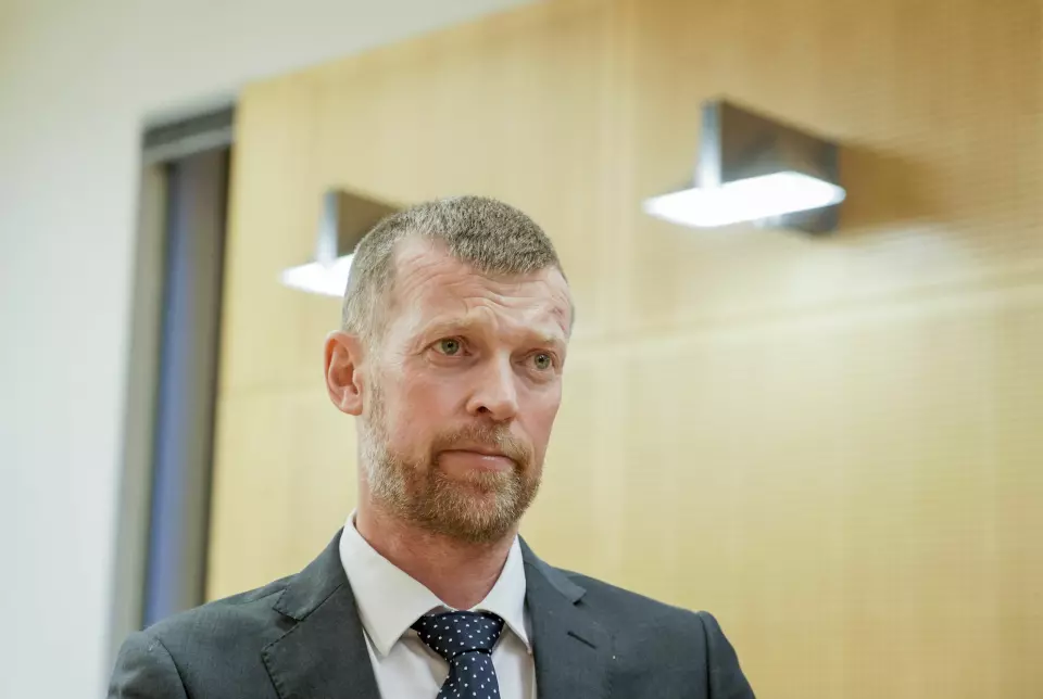 Advokat Bernt Christian Birkeland er forsvareren til Bernt Hulsker under rettssaken i Oslo tingrett.