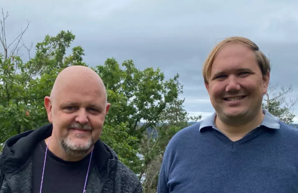 Svend Ole Kvilesjø (t.v.) og Tor-Bjørn Nordgaard er grunnleggerne bak den nye avisa Verdinytt.no.