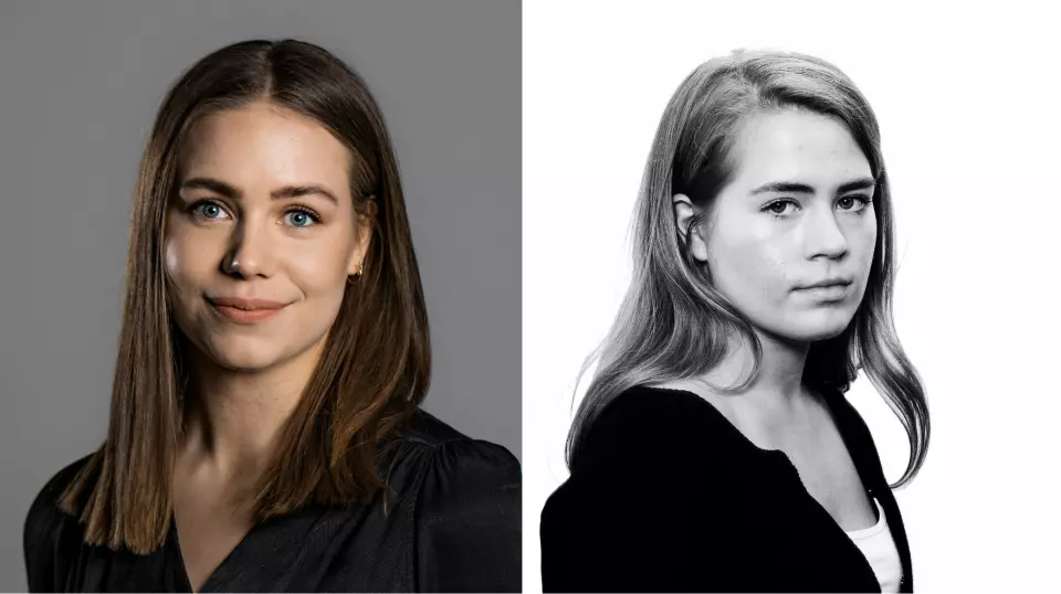Maria Sirevåg Wilhelmsen (t.v.) og Nora Charlotte Lindtner går fra prosjektstillinger til fast ansettelse i Dagbladet Pluss.