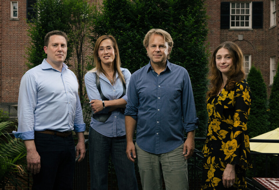 Gründerne bak Semafor på et bilde fra januar: (F.v.) Ben Smith, Gina Chua, Justin Smith og Rachel Oppenheim. Gründerne bak Semafor på et bilde fra januar: (F.v.) Ben Smith, Gina Chua, Justin Smith og Rachel Oppenheim.