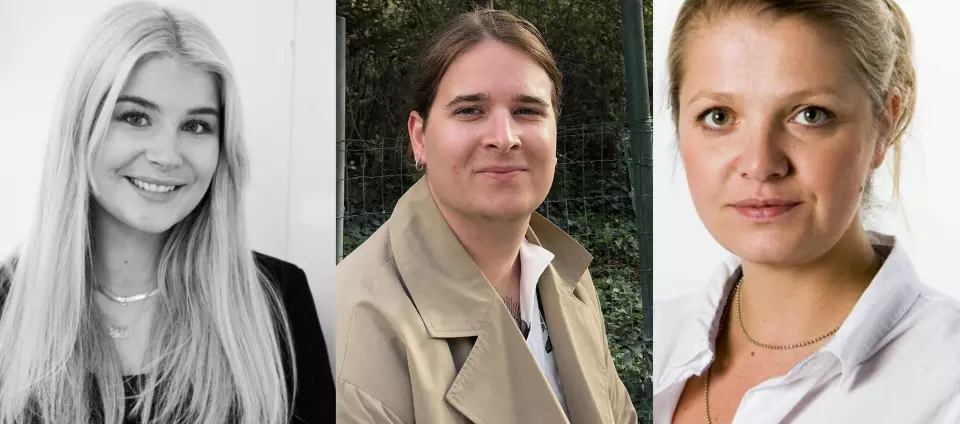 Malin Iden, Magnus Gjestrum Larsen og Elisabeth Dalseg skal jobbe som forbrukerjournalister i Dagbladets Dine Side.