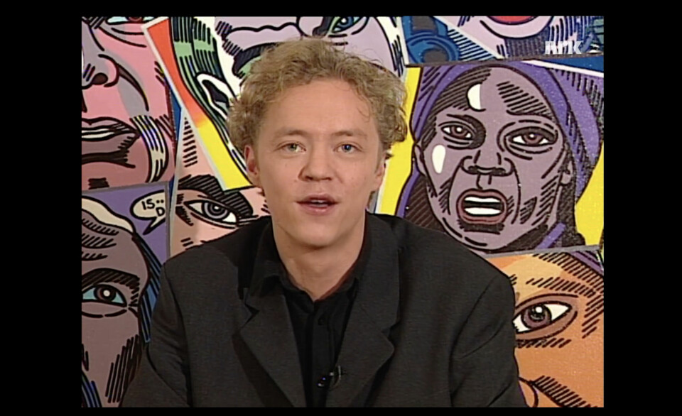 Erik Jacobsen var blant annet programleder for NRK-programmet Kulturoperatørene. Bildet er fra 1996.