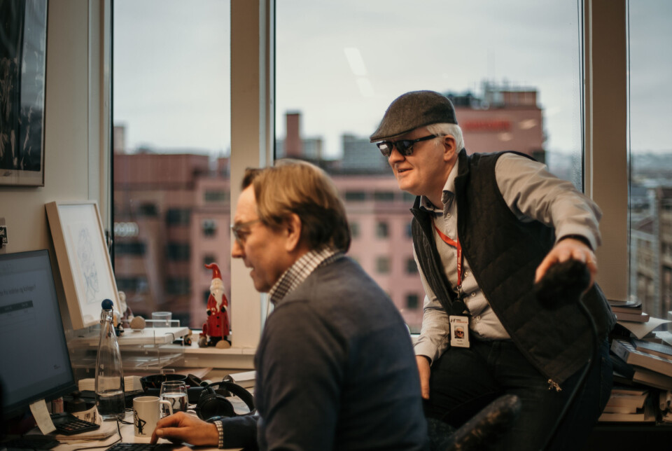 NJ-leder Dag Idag Tryggestad (t.v.) og rådgiver i NJ, Trond Idås. NJ-leder Dag Idag Tryggestad (t.v.) og rådgiver i NJ, Trond Idås.