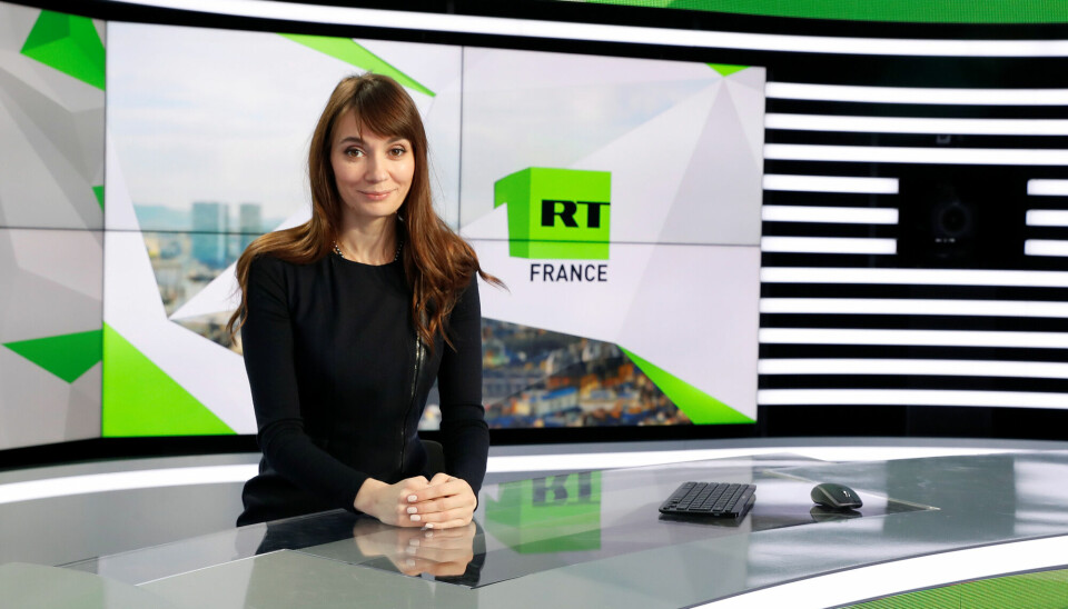 Xenia Fedorova, chief executive of RT France, of the Russian state broadcaster RT, formerly known as 'Russian Today', poses during a visit to their news studio in Boulogne-Billancourt, near Paris, France, December 18, 2017. REUTERS/Gonzalo Fuentes