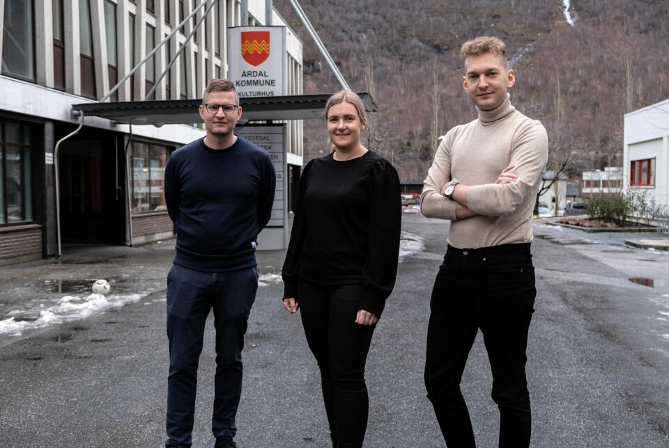 Porten-ledelsen: Styreleder Thomas Norheim Moen, daglig leder Kristine Haglund og ansvarlig redaktør Lasse Styve Andersen.