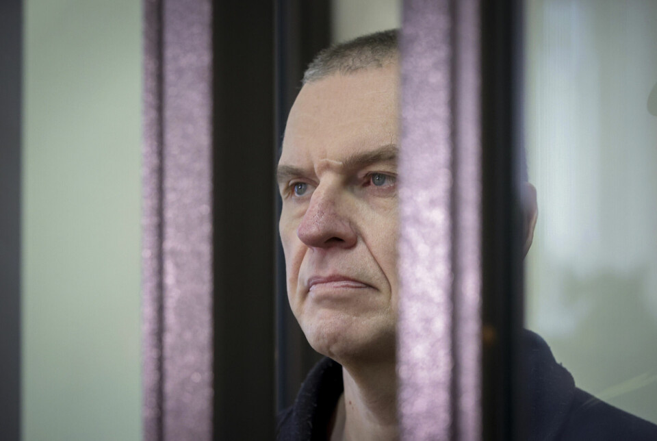ournalisten Andrzej Poczobut i tiltaleburet i domstolen i Grodno 16. januar. Rettssaken ble ført uten at noen uavhengige journalister eller vestlige diplomater fikk være til stede.