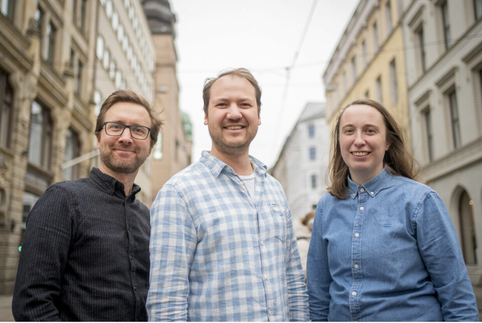 NTB-fotojournalistene Håkon Mosvold-Larsen, Fredrik Varfjell og Annika Byrde