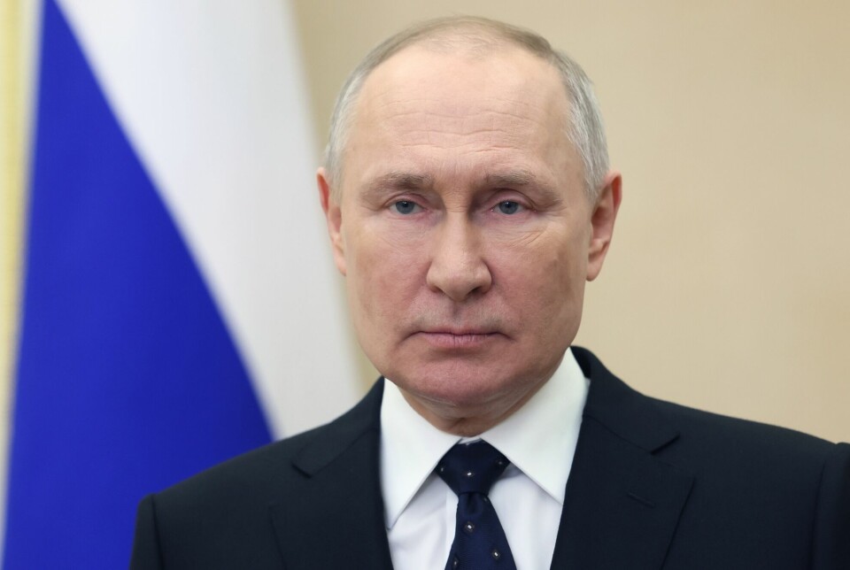 Foto av den russiske presidenten Vladimir Putin er brukt på to av tre papirforsider på Dagbladet det siste året.