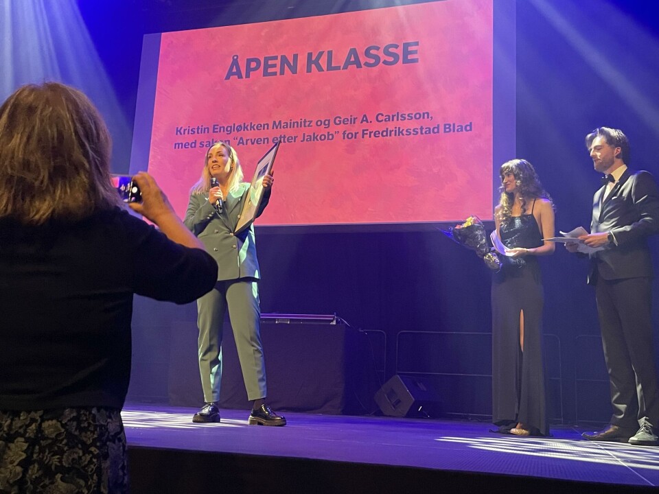 Kristin Engløkken Mainitz i Fredriksstad Blad hentet hjem prisen i kategorien Åpen klasse.