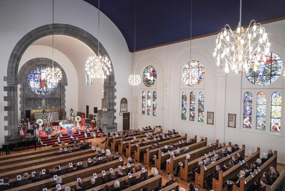 Oslo 20230525. Arne Strand bisettes i Frogner kirke torsdag.Foto: Ole Berg-Rusten / NTB