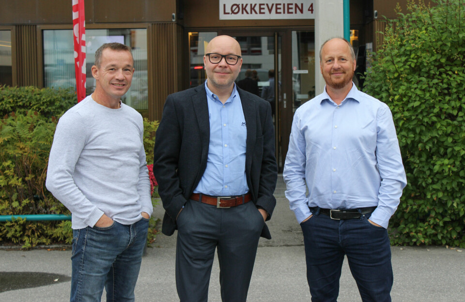 Ansvarlig redaktør Stian Eliassen (i midten) er svært fornøyd med å styrke redaktørteamet i iFinnmark med Vidar Kristensen (t.v.) og Erik Brenli.