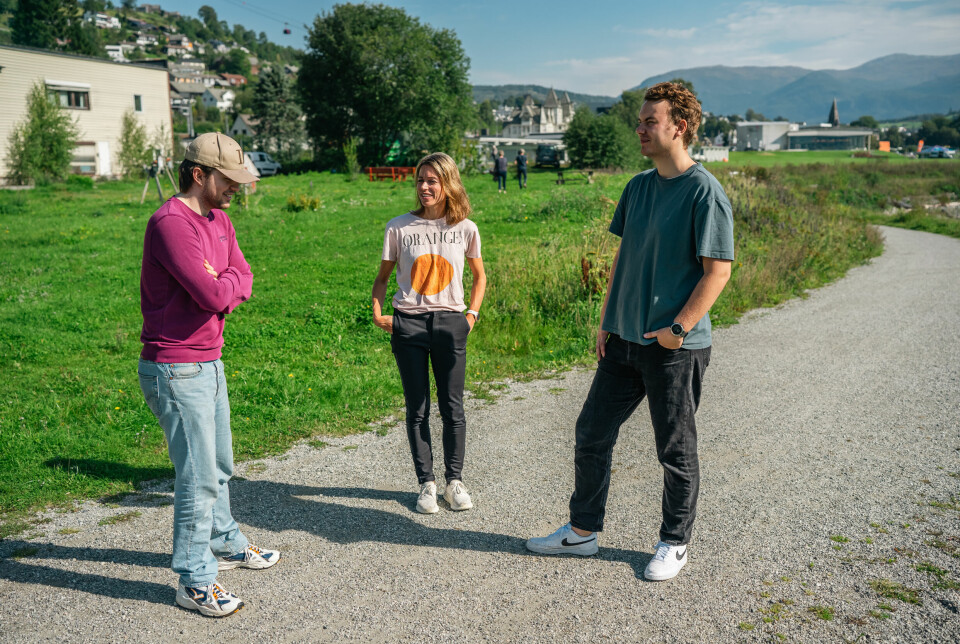 Fra venstre Sander Schadenberg, Ingvil Aaen Torpe og Sverre Jervell.