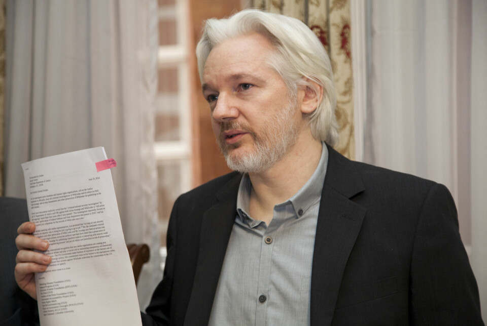 Wikileaks-grunnlegger Julian Assange sitter fremdeles fengslet i Storbritannia. Her på et bilde fra 2014.