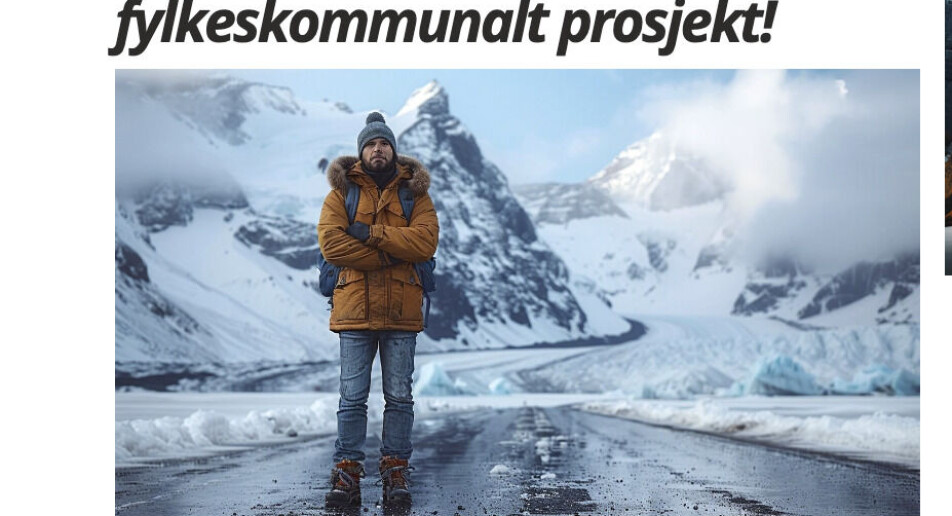 Nordlys mener dette KI-bildet er «innafor»