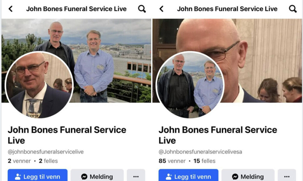 – Disse profilene er falske